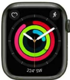 Smartwatch face clock showing 24-inch speed limit (no text or symbols on the clock face).