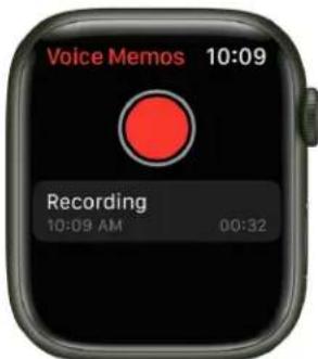 Voice Memos 10:09 Recording 10:09 AM 00:32