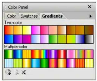 Color Panel Color Swatches Gradients Two-color Multiple-color