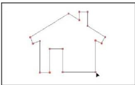Simple line drawing of a house outline with arrows indicating direction (no text or symbols)
