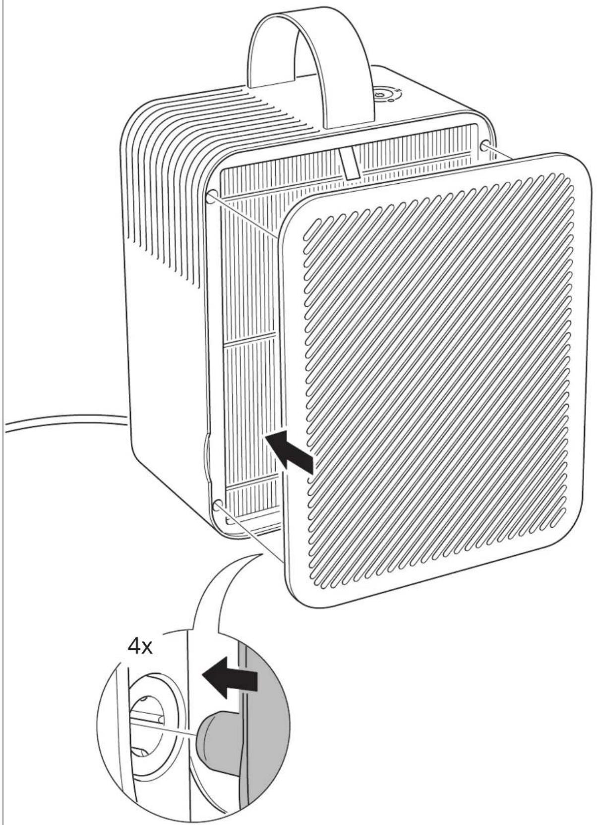 Illustration technique d'un échangeur de chaleur avec ailettes de refroidissement internes et un indicateur de limite de vitesse 4x (sans texte ni symboles)
