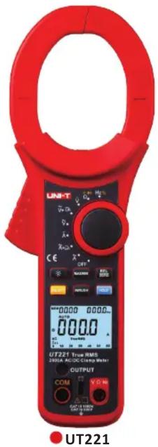 LN-T U DT V X X CE C OUT* OUTPUT COM Y CT UT221 True RMS 200A AC/DC/USB Meter OUTPUT UT221