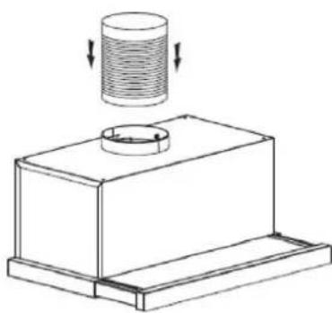 CANDY CBT6ESMX - Segunda forma: montagem sob um móvel de parede - 2
