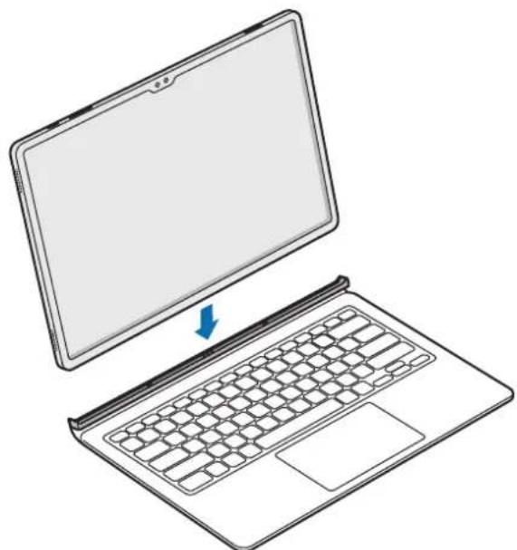 SAMSUNG EF-DX720 - Encaixar o teclado - 3