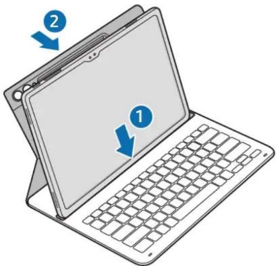 SAMSUNG EF-DX720 - Colocar o teclado - 1