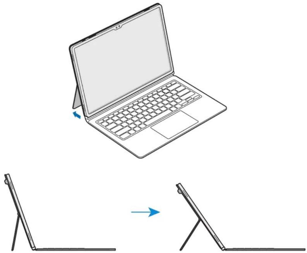 SAMSUNG EF-DX720 - Ajustar el ángulo de la tableta (EF-DX725, EF-DX825, EF-DX925) - 1