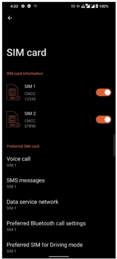 ASUS ROG Phone 6D Ultimate - Fonctionnalités multi SIM - 1