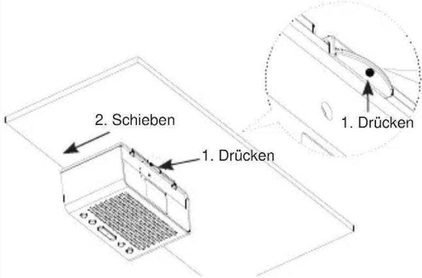 KARCHER RA 2035D - Das Radio von der Montageplatte abziehen - 1