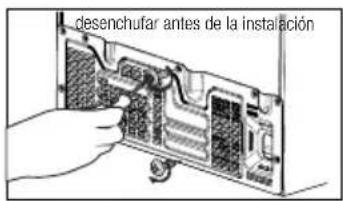 Desenchufar antes de la instalación