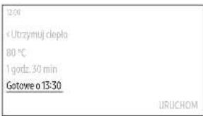 12:30 «Hoia soojas 80 °C 1 tund 30 min Valmis kell 13:30 KÄIVITA