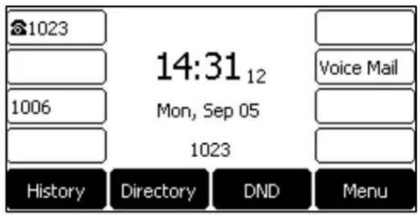 1023 14:31 12 Mon, Sep 05 1006 1023 History Directory DND Menu