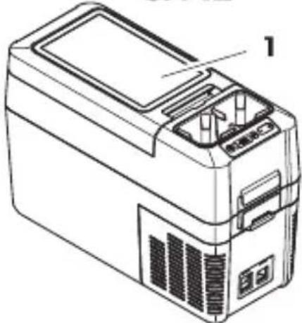 Line drawing of a computer device with labeled components (no text or symbols present).