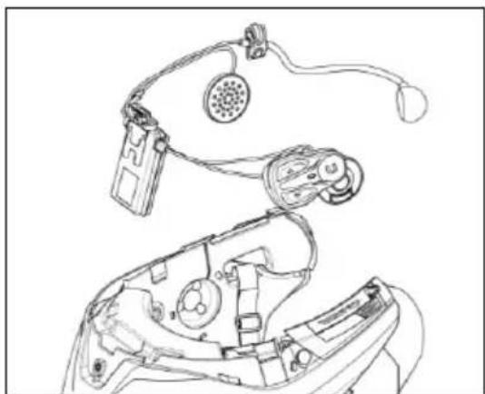 Nolan N-com B602 R - Installation des B602-Systems im Helm - 5