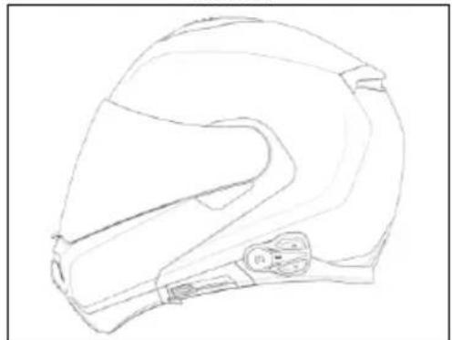 Line drawing of a full-body helmet with visible seat and front panel (no text or symbols)