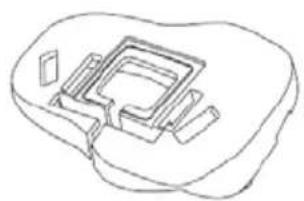 Line drawing of a mechanical component or housing with no visible text or symbols