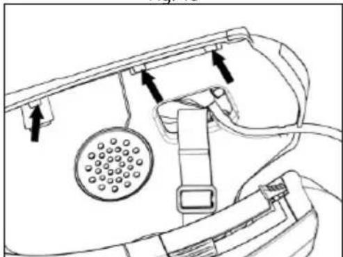 Technical diagram of a device with labeled components and directional arrows (no text or symbols)