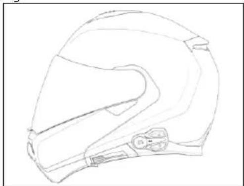 Line drawing of a full-body helmet with visible seat and front panel (no text or symbols)