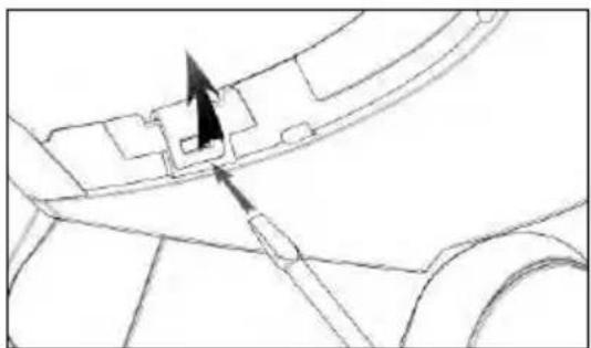Pure technical line drawing of a mechanical component with no text or symbols