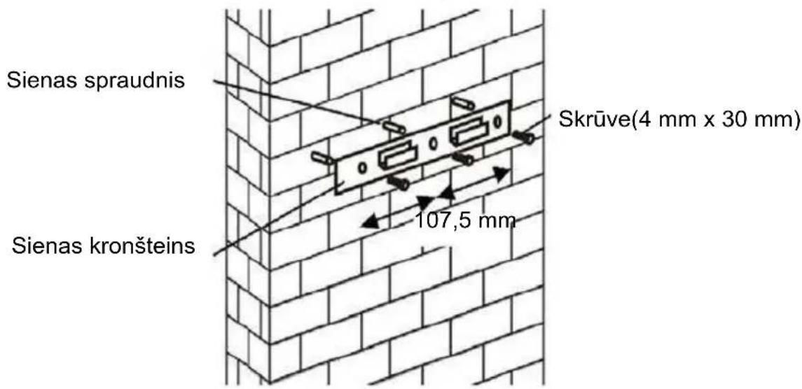 Sienas spraudnis Sienas kronšteins 107,5 mm Skrūve (4 mm x 30 mm)