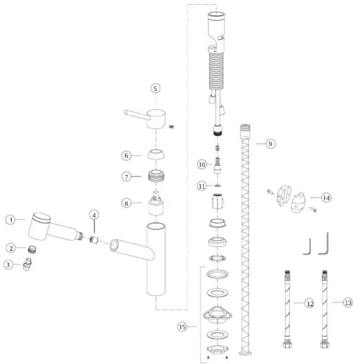 FRANKE STL-BR-304 - Liste des pièces de rechange/de remplacement STL-PO-304 / IBK / GLD - 1