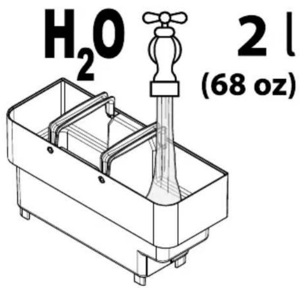 H₂O 2 l (68 oz)