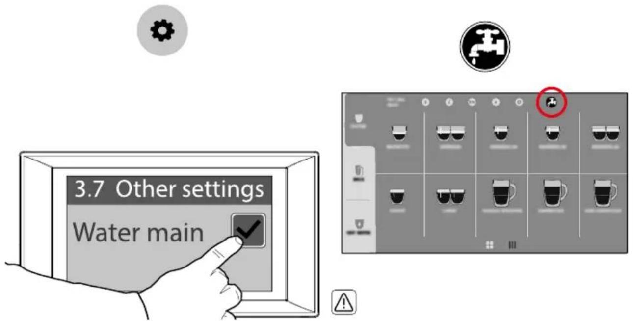 3.7 Other settings Water main