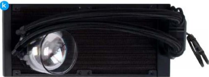 Close-up of a black electronic device with a transparent lens and coiled cable (no visible text or symbols)