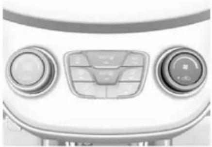 Front view of a white appliance with three circular control buttons and a central touchscreen display (no visible text or symbols)