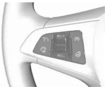 Close-up of a white ergonomic device with a control panel and indicator lights (no visible text or symbols)