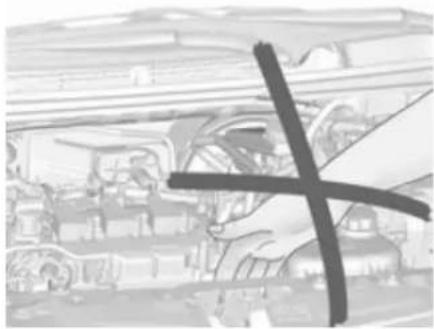 Illustration of a hand using a tool to inspect or repair machinery (no visible text or symbols)
