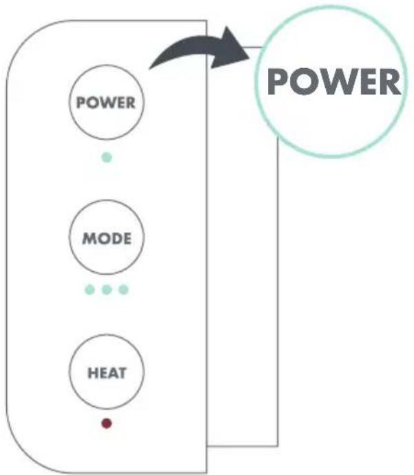 graph TD A["POWER"] --> B["MODE"] B --> C["HEAT"] C --> D["Power"]