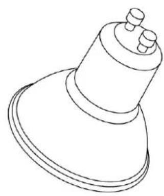 Line drawing of a mechanical component with a flanged base and cylindrical top (no text or symbols)