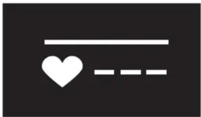 Simple graphic with a heart and horizontal lines, no text or symbols present