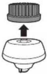 PHILIPS S9000 Prestige SP9883 - Replacing the cleansing brush attachment - 1