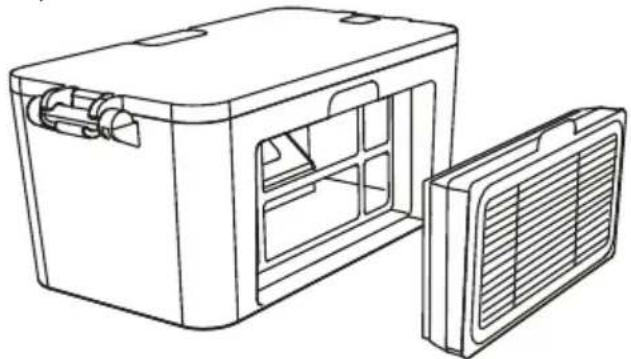 GRUNDIG VCR 2330 - Údržba dílů – Prachová nádoba - 1