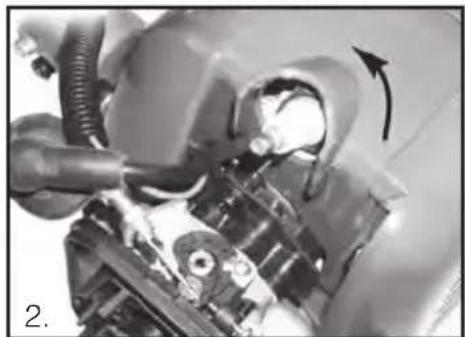 Close-up of mechanical components with a directional arrow indicating motion (no visible text or symbols)