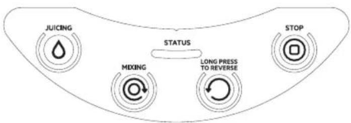 JUICING STATUS MIXING LONG PRESS TO REVERSE STOP