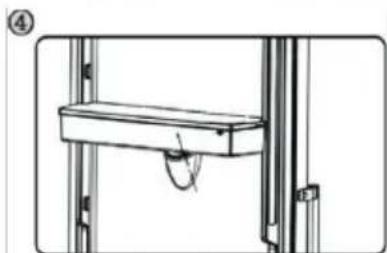 Technical line drawing of a mechanical assembly or bracket with no visible text or symbols.