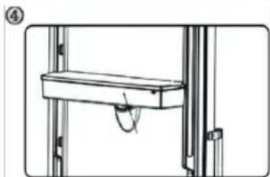 Technical line drawing of a mechanical assembly or lifting device (no text or symbols visible)