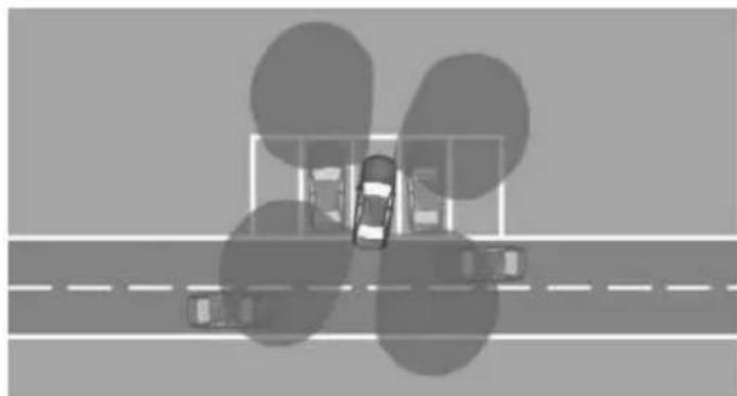 Top-down view of a road with vehicles and a bridge, no visible text or symbols