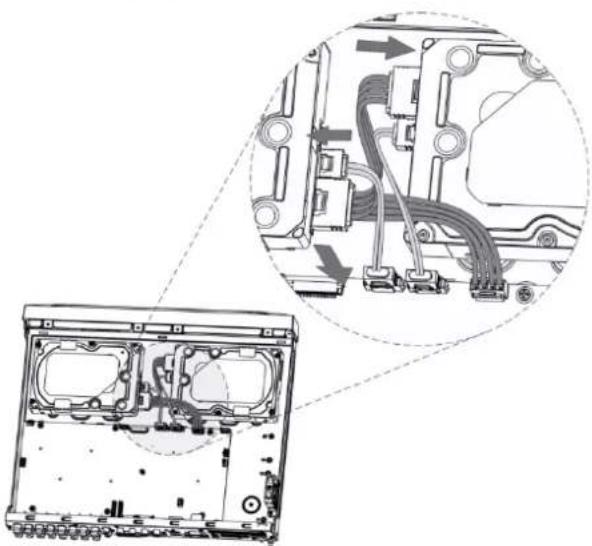 Technical diagram of a computer motherboard showing internal components and wiring (no text or labels)