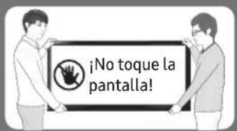 ¡No toque la pantalla!