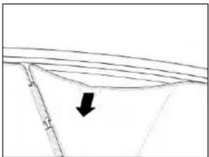 Pure technical line drawing of a structural component with no text or symbols