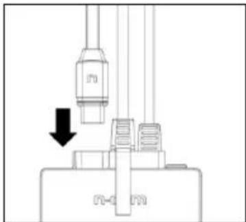 Pure mechanical assembly diagram showing a valve and base components without any text or symbols