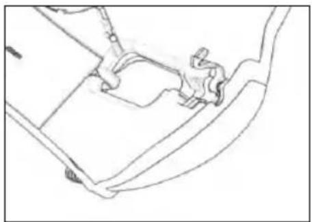 Line drawing of a mechanical component or bracket (no text or symbols)