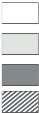 Four horizontal rectangular blocks with varying shades of gray and striped, arranged vertically (no text or symbols).