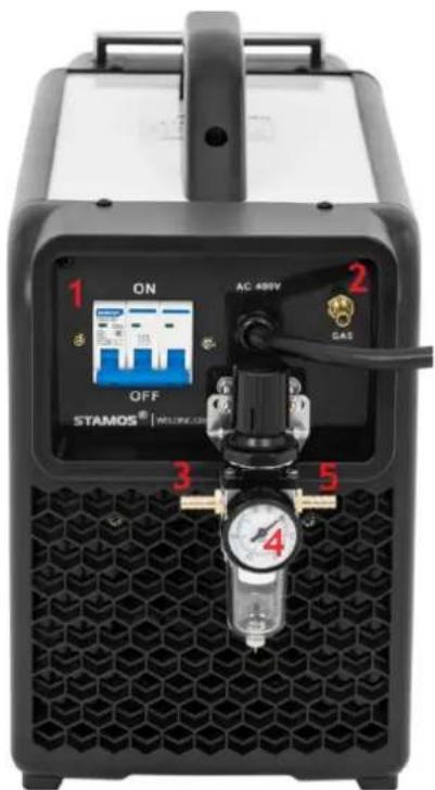 1 ON OFF STAMOS® | WILIONO.COM AC 400V 2 GAS 3 4