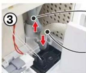 Close-up of a mechanical device with red arrows indicating motion or force, no visible text or symbols