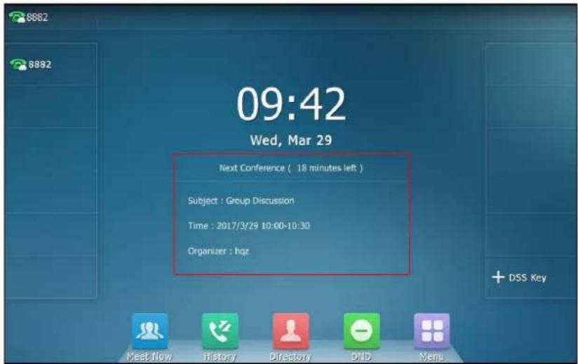 09:42 Wed, Mar 29 Next Conference ( 18 minutes left ) Subject : Group Discussion Time : 2017/3/29 10:00-10:30 Organizer : hgz Meet Now History Directory DVD Menu