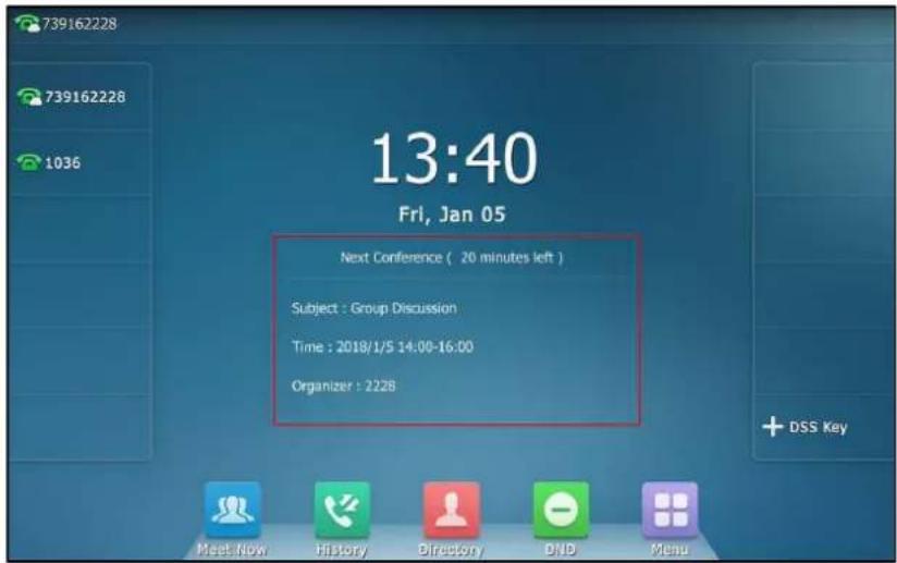 739162228 739162228 1036 13:40 Fri, Jan 05 Next Conference ( 20 minutes left ) Subject : Group Discussion Time : 2018/1/5 14:00-16:00 Organizer : 2228 + DSS Key Meet Now History Directory DVD Menu